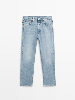 Massimo Dutti Джинсы прямого кроя, светло-голубой