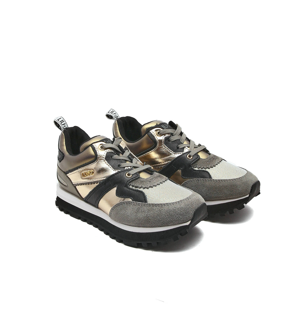 кожаные кроссовки wonder up 2 Liu Jo - золотой(BA2097 PX102)