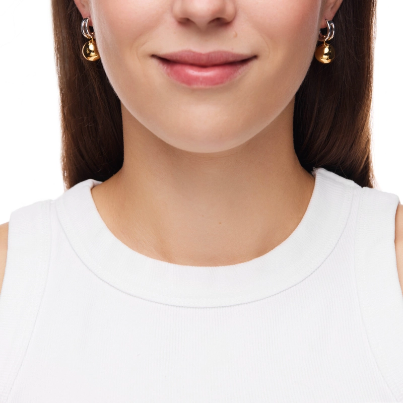 Серьги-кольца Мини Лира