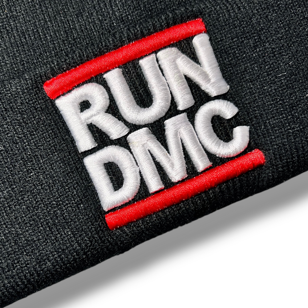 Шапка RUN DMC black с подворотом