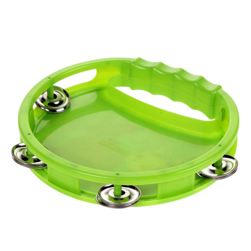 Бубен 16см, зеленый, пакет 660