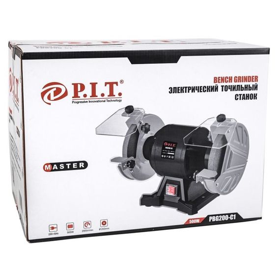 Станок P.I.T. точильный PBG200-C1 МАСТЕР (Ф200*12,7*20, 500Вт, 2950 об.мин) купить в Москве и Московской области по низкой цене с доставкой по России — (4) Станок P.I.T. точильный PBG200-C1 МАСТЕР (Ф200*12,7*20, 500Вт, 2950 об.мин) — (4)