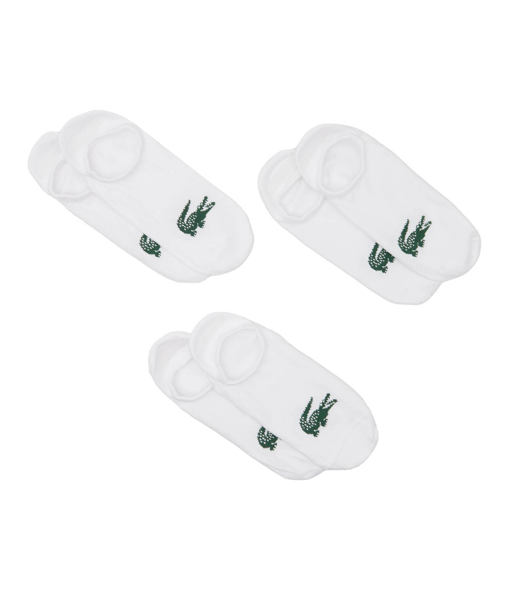Носки/следы 3 пары Lacoste - белый(RA7872)