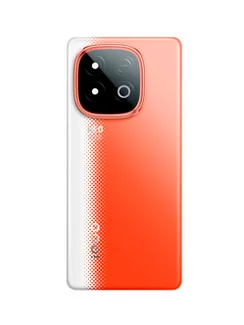 Задняя крышка для Iqoo Neo 10 красно-белая, глобальная версия (Red-White) со стеклом камеры