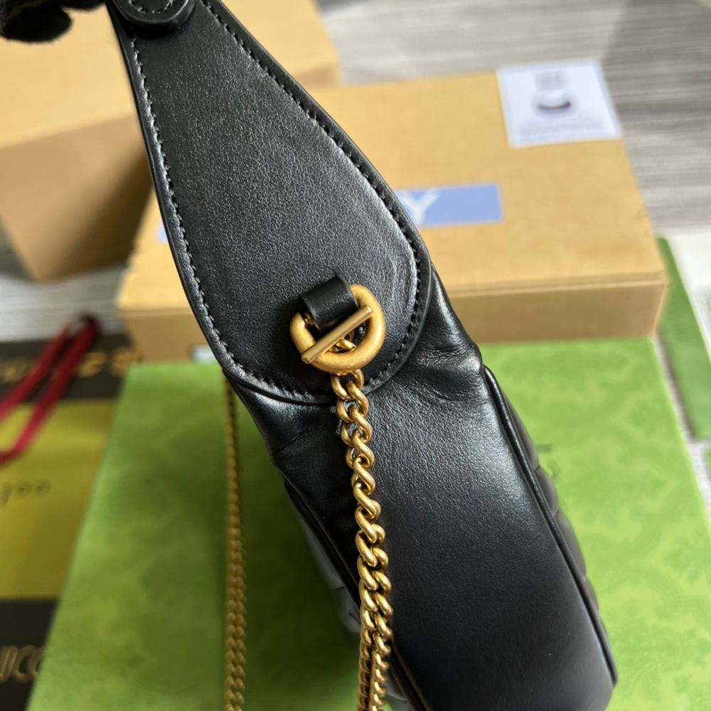 Gucci GG Marmont Half-Moon-Shaped Bag
