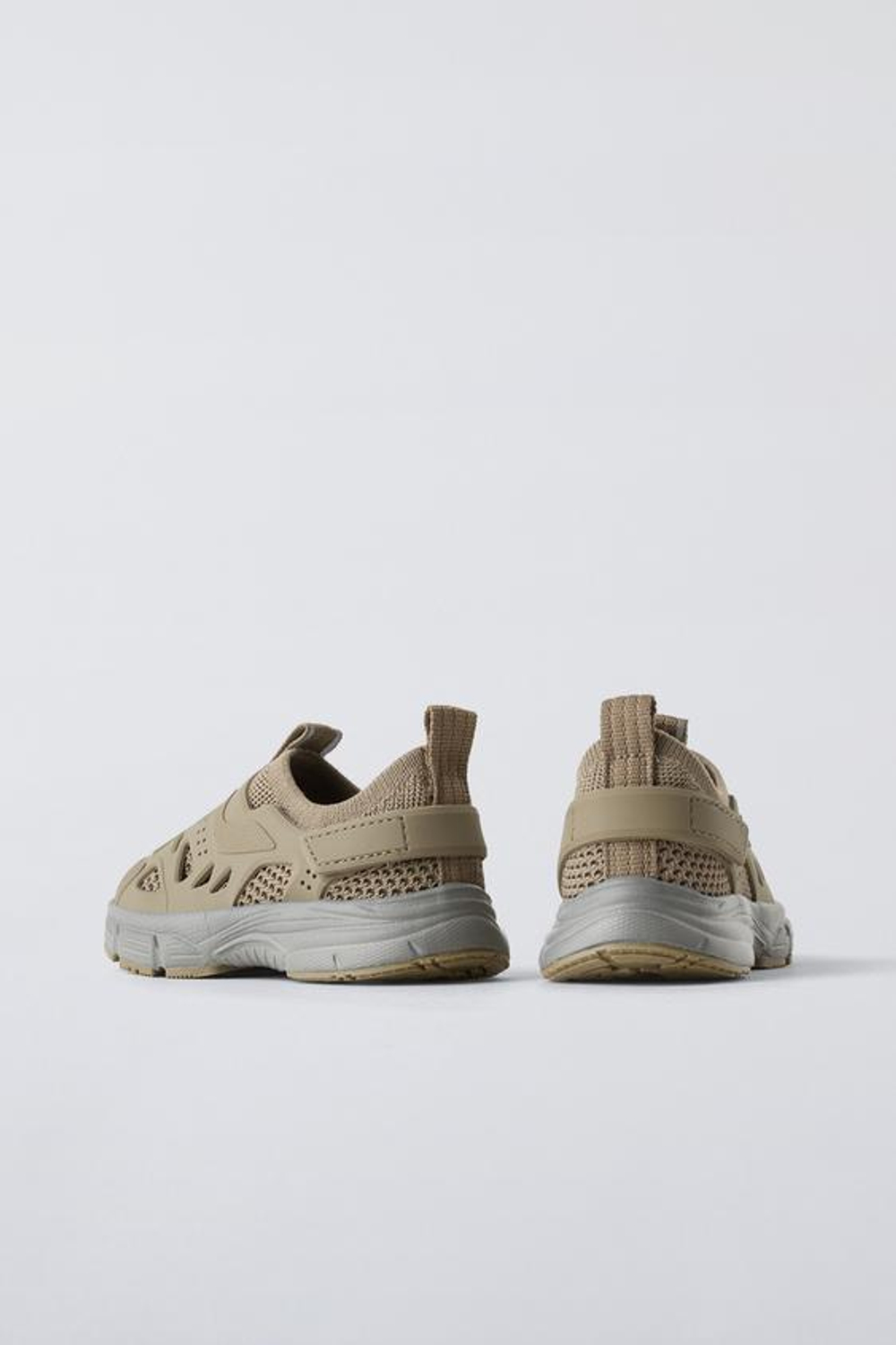 ZARA ПРОРЕЗИНЕННЫЕ КРОССОВКИ, ХАКИ