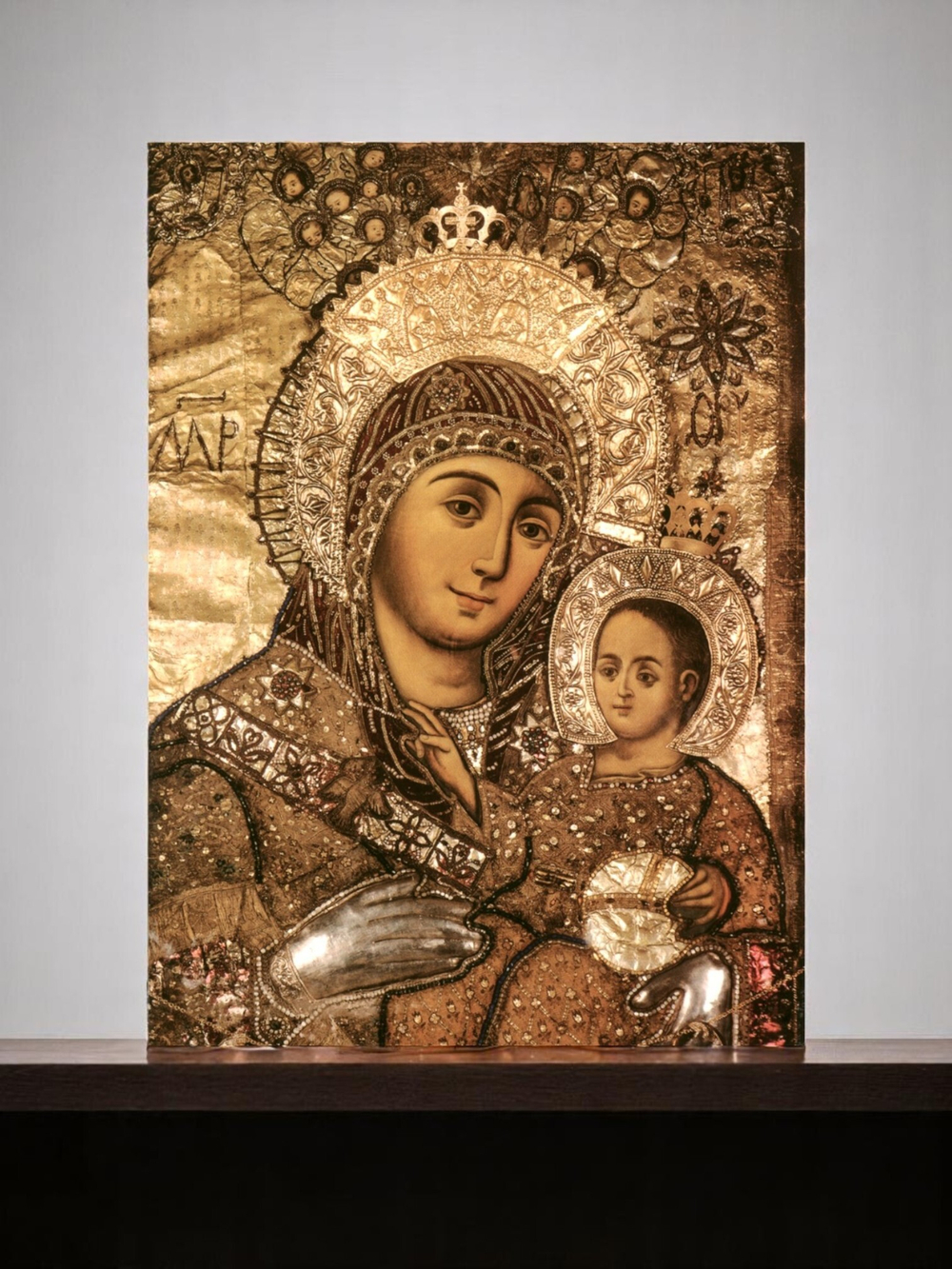 Икона была написана в России в XIX веке (по некоторым данным, в 1840-х годах) по заказу Императорского Дома Романовых для Базилики Рождества Христова в Вифлееме.