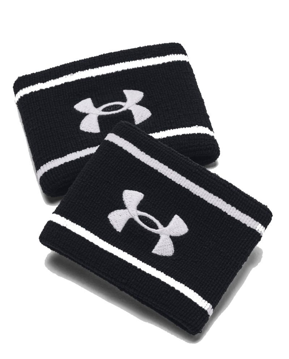 Теннисные напульсники Under Armour Striped Performance Terry Wristbands - Black
