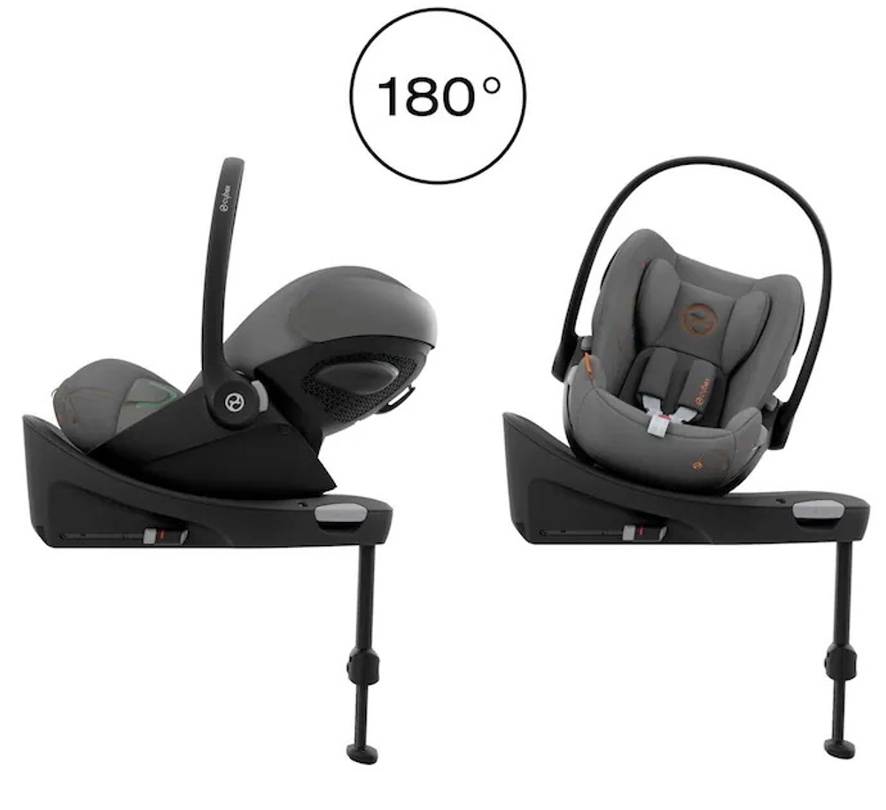 Коляска Cybex Balios S Lux TPE complete Cloud G Lava Grey Base G 4 в 1 Seashell Beige с дождевиками