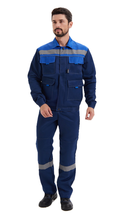 Костюм "Нова" (куртка+брюки) цв. син/вас