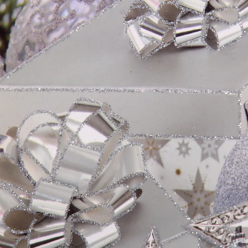 Пакет подарочный «Серебряная сказка» 32*26*10 см, микс