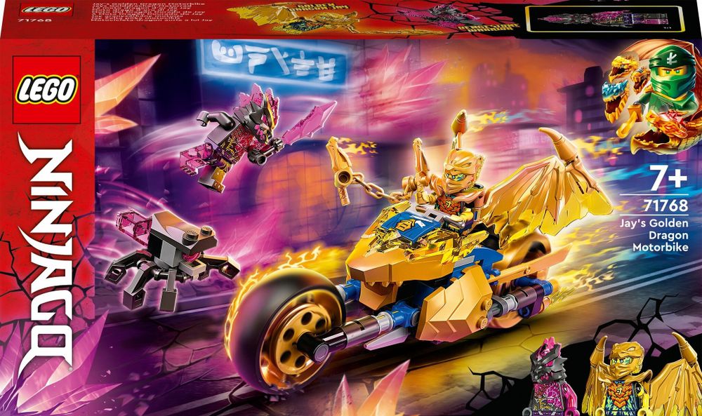 Конструктор LEGO Ninjago 71768 Мотоцикл Джея Золотой Дракон
