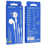 Гарнитура Borofone BM71, вакуумные, разъем Jack, кабель 1.2 м White