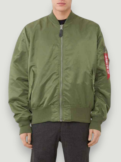 Куртка Бомбер Alpha Ind L-2B Loose Flight Jacket (олива - s.green)
