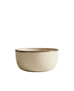Zara Home миска из каменной керамики, цвет бежевый, 14.5 см