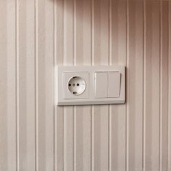 Выключатель проходной двухклавишный без рамки Werkel белые W1122001