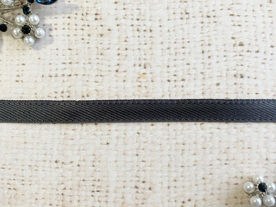 Лента для вешалок, ш. 1 см, тёмно-серый