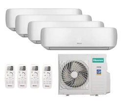 Мульти сплит-система Hisense на 4 комнаты (20+20+20+20 кв.м.) Premium Design