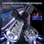 Мастурбатор 2 в 1  с функцией всасывания и вакуумная помпа