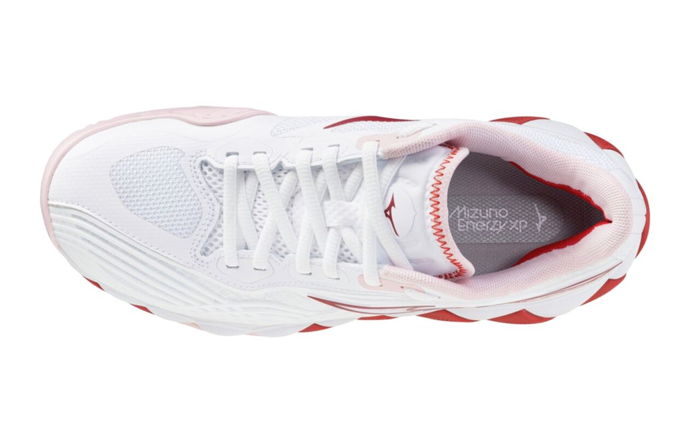 Женские Кроссовки теннисные Mizuno Wave Enforce Tour 2 CC - white/pinkesque/barbados cherry