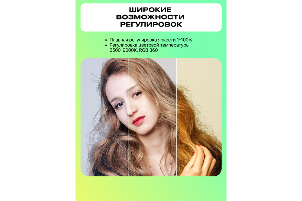 Осветитель светодиодный Raylab RL-LED06RGB-2 2500-9000K 2000mAh