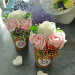 Мини букет из 3 мыльных роз на 14 февраля, 8 марта