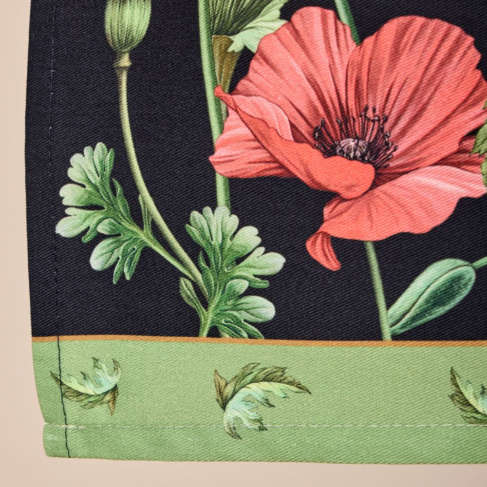 ФАРТУК "МАКИ",ЧЁРНЫЙ, 100% ХЛОПОК,ТВИЛ