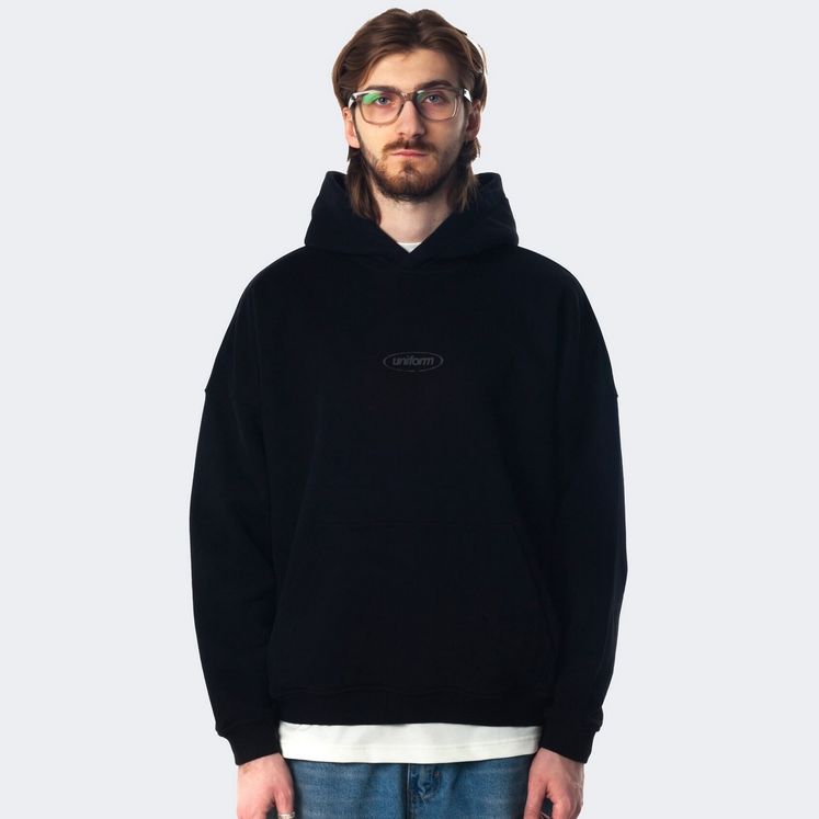 Худи UNIFORM EVERYDAY Destructive, черный, утеп.