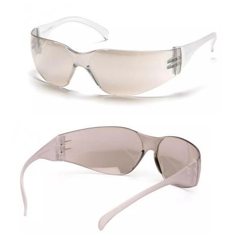 Очки Intruder S4180S, уд./прочный поликарбонат, ЗЕРК/СЕРЫЕ защита от царапин (беруши 2шт.)