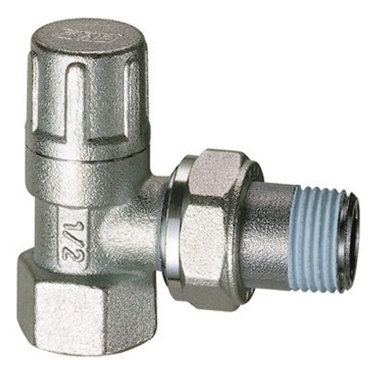 Вентиль запорный угловой FAR 3/4" ВР для радиатора FV 1200 34