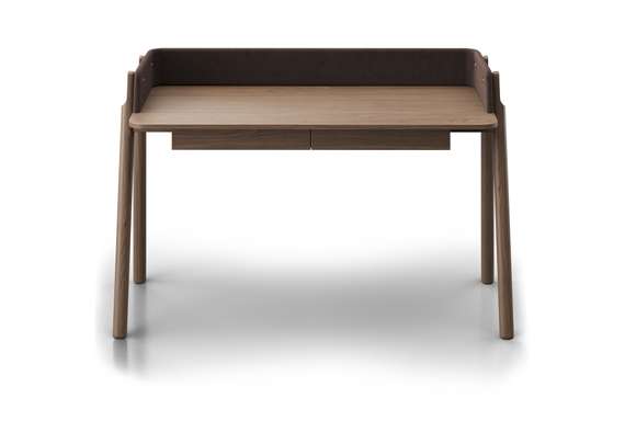 Стол письменный Basic 140*60 см (натуральный дуб, шоколад твид)