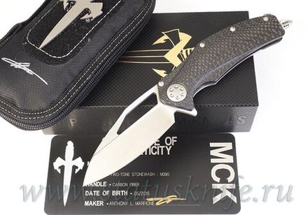 Нож Marfione Custom Matrix 2-Tone Stonewash M390 CF