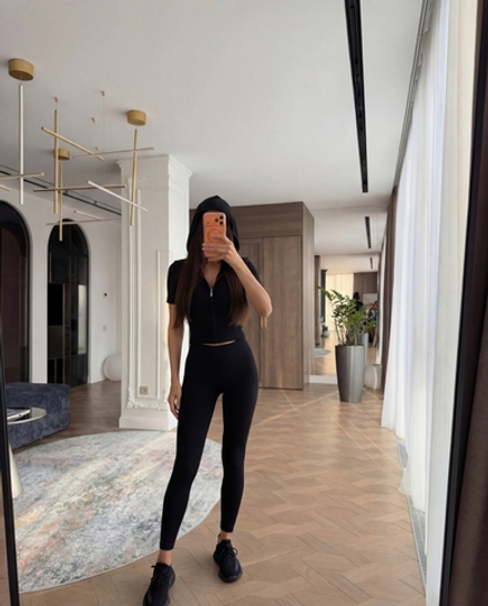 Костюм ZOE кардиган с капюшоном и лосины