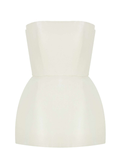 Корсет с баской из атласа