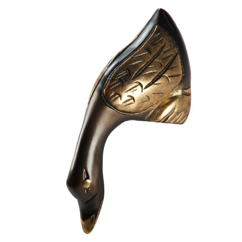 Статуэтка Гусь любопытный Мартин малый Бронза