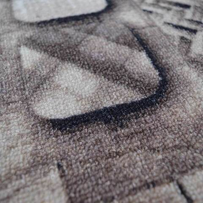 Коврик 50*100см Люксор Люкс Принт ворс 3мм, коричневый (ассорти)