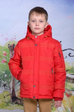 DAY S3107 Куртка для мальчика красный/салат