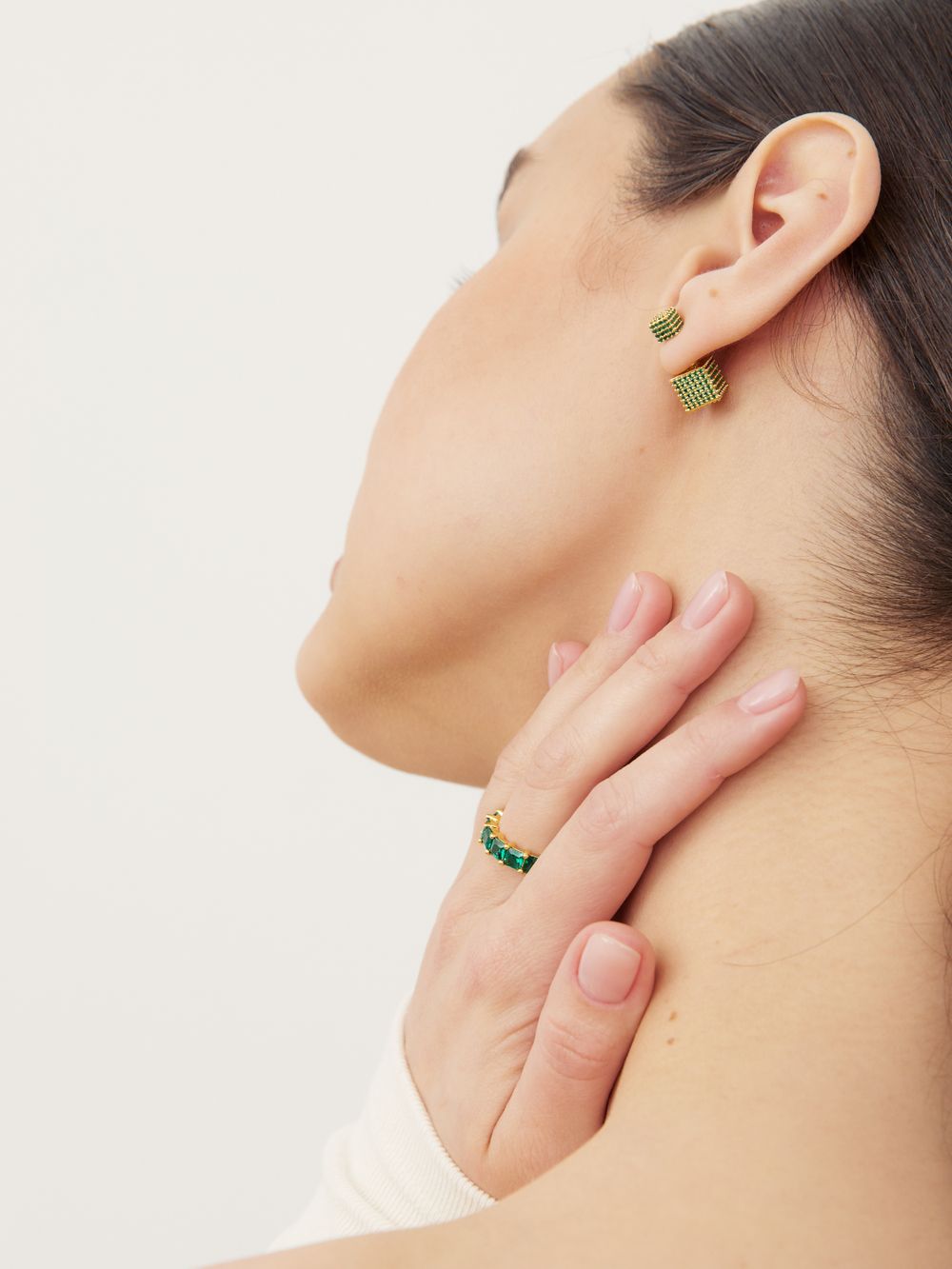 СЕРЬГИ "DOUBLE GLOW MINT"