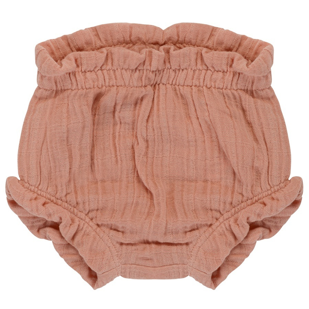 Шорты для новорожденных из хлопкового муслина цвета пыльной розы из коллекции essential 6-9m