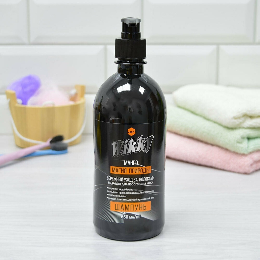 Шампунь для волос "Манго" 650мл, Wikky