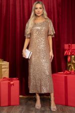 Платье праздничное Валерия (бежевое) П14454-39М LT Collection