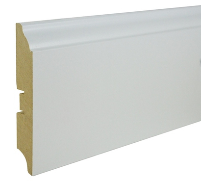Плинтус МДФ Smartprofile Paint 100В белый под покраску 16x100х2400 мм