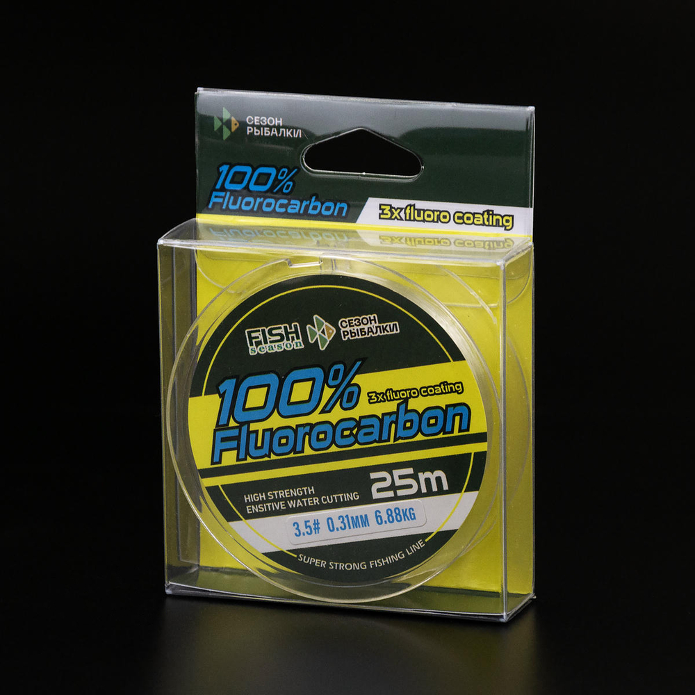 Леска Fish Season 100% Fluorocarbon 25м (прозрачная)