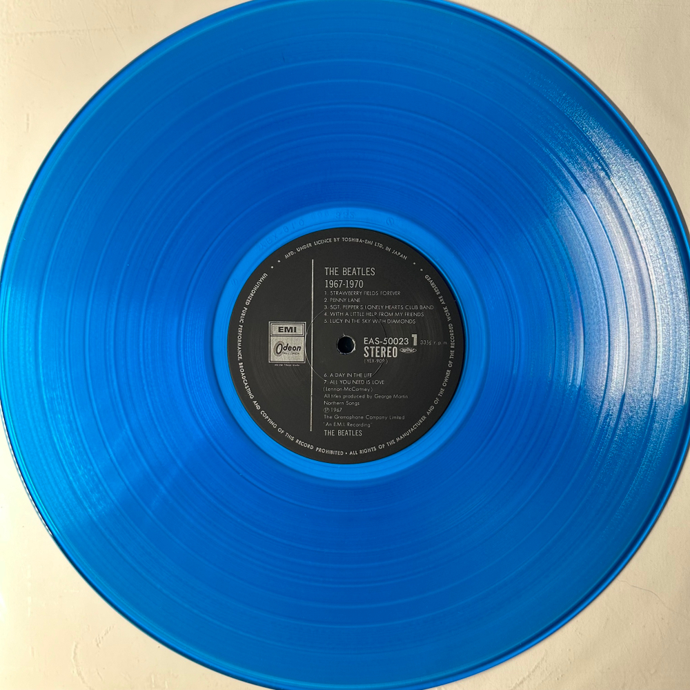 The Beatles ‎– 1967-1970 2LP (Япония 1982г.) Blue