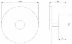 Накладной светильник Eurosvet Thasos 40340 LED латунь