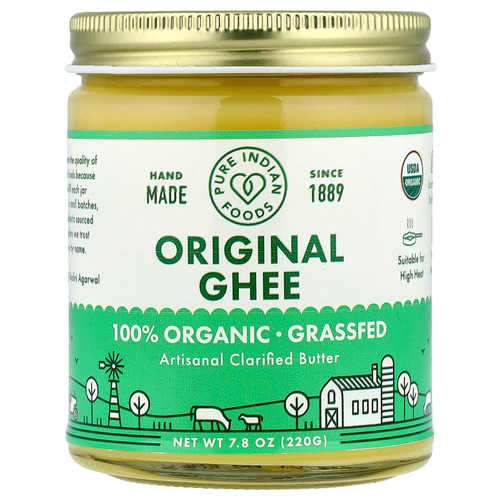 Pure Indian Foods, органическое масло гхи, 220 г (7,8 унции)