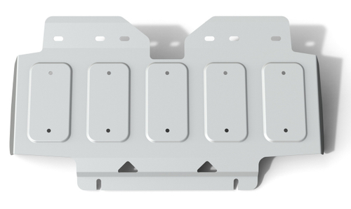 Защита радиатора Rival для Nissan Patrol Y62 (V - 5.6) 2010-2019, штампованная, алюминий 6 мм, без крепежа, 23.4121.1.6