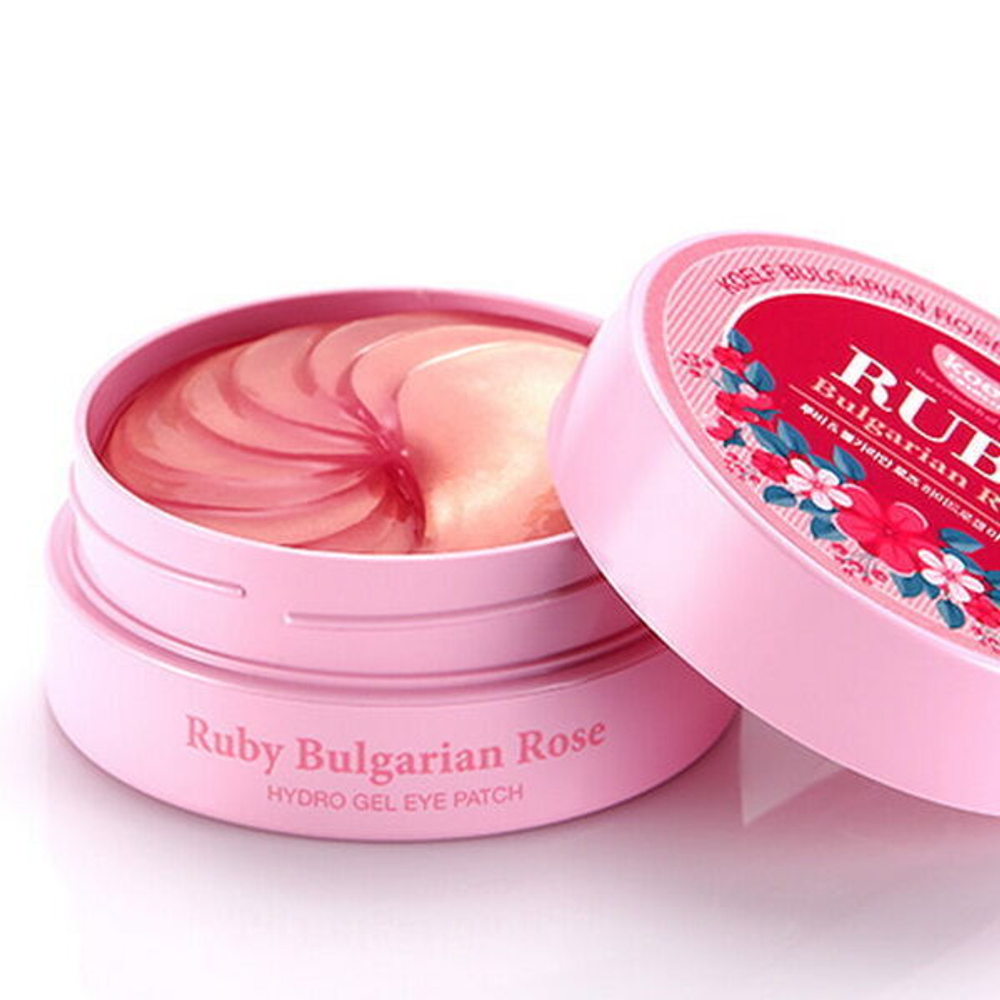 Гидрогелевые патчи для глаз Petitfee KOELF Ruby & Bulgarian Rose Eye Patch, 60шт
