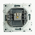 Розетка телевизионная 1-местная (механизм), STEKKER, 75 Ом, 5-862МГц, серия Эмили, RST00-5108-10, платиново-серый, soft touch 49953