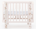 Детская кроватка-трансформер Happy baby Mommy Love в комплекте с расширением 160х70 pink